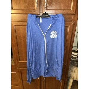 bella-canvas wheel of fortune hoodie 2xl blue new Full Zip With Pockets